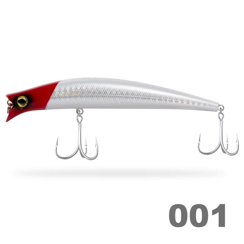Floating Topwater Popper Lure Crankbait Minnow Artificial Hard Bait Bass Sea Bass Fishing Freshwater Long-Cast Pencil · Original source photograph · specifications to confirm