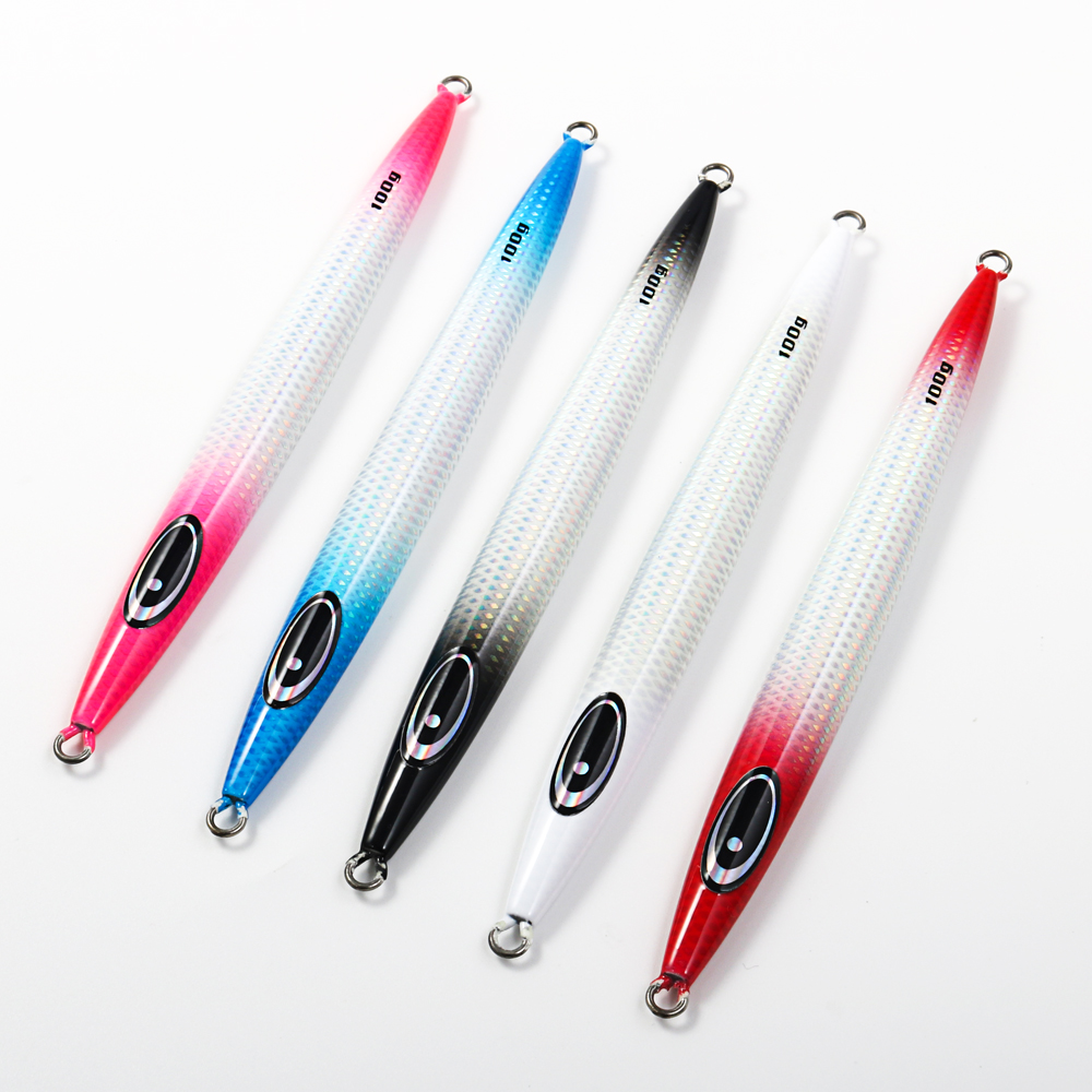 Cheery 100g-400g Saltwater Jig Fishing Lures Fast Sinking Casting Jigging Bait Lead Material Artificial Bait for Sea Fishing · Original source photograph · specifications to confirm
