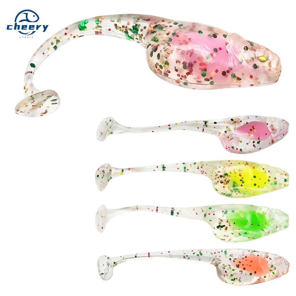 CHEERY Mini 5cm 1.3g Soft Lure 1 Small Luminous Plastic Fishing Baits Bass Trout Zander Ocean River Lake Stream Fishing · Original source photograph · specifications to confirm