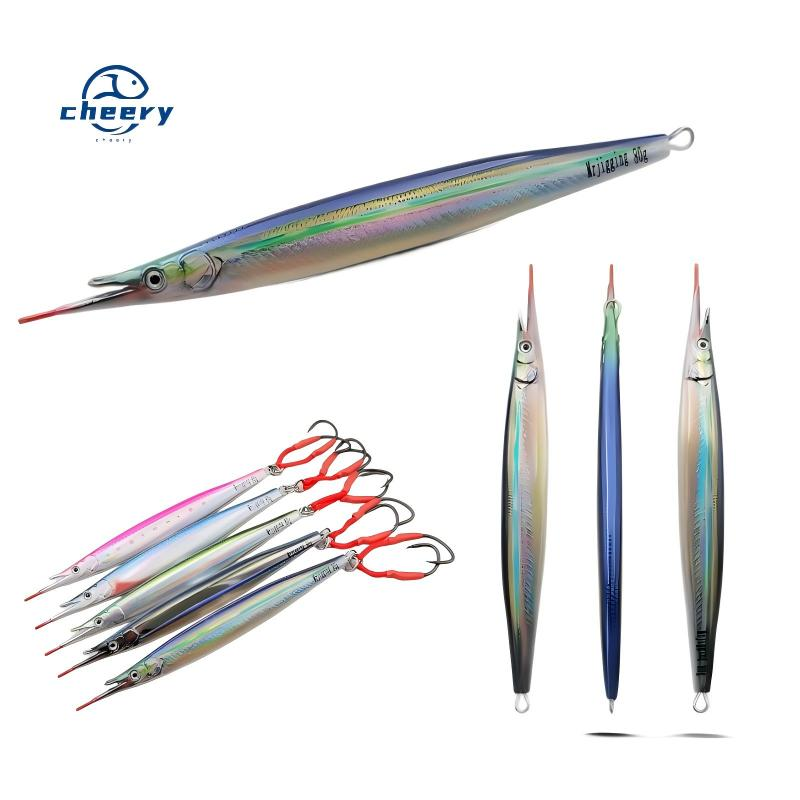 CHEERY 100g 5color Metal Jig Artificial Hard Bait Lure for Freshwater Casting Bottom Fishing Technique · Original source photograph · specifications to confirm