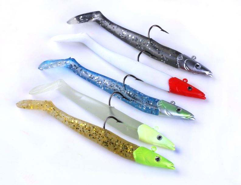 Cheery Free Shipping Lead Head Jig Fishing Soft Bait Silicone Soft Plastic Fishing Lure for Big Fish 19g 11cm · Original source photograph · specifications to confirm