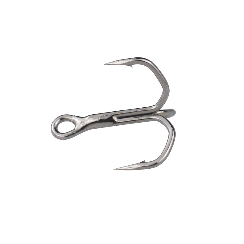 4X Reinforced Heavy Duty Treble Hook, Triangle Sharp Barbed Treble Anchor Hook, Multi Sizes 50 Pcs Pack Fishing Hooks · Original source photograph · specifications to confirm