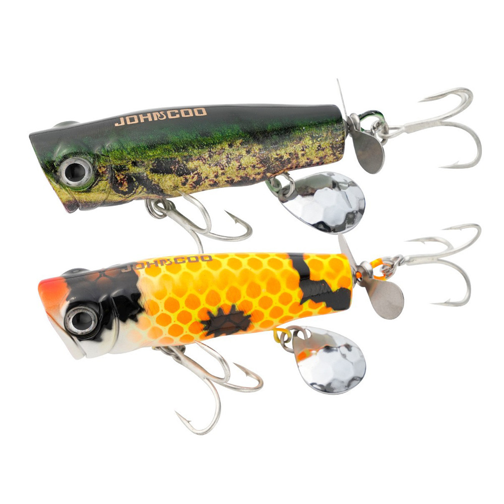 Cheery Long-Range Floating Water Wave Climbing Bait Lure 8cm/14g Two-Piece Propeller Bass Mouth-Raising ABS for Carp Seawater · Original source photograph · specifications to confirm