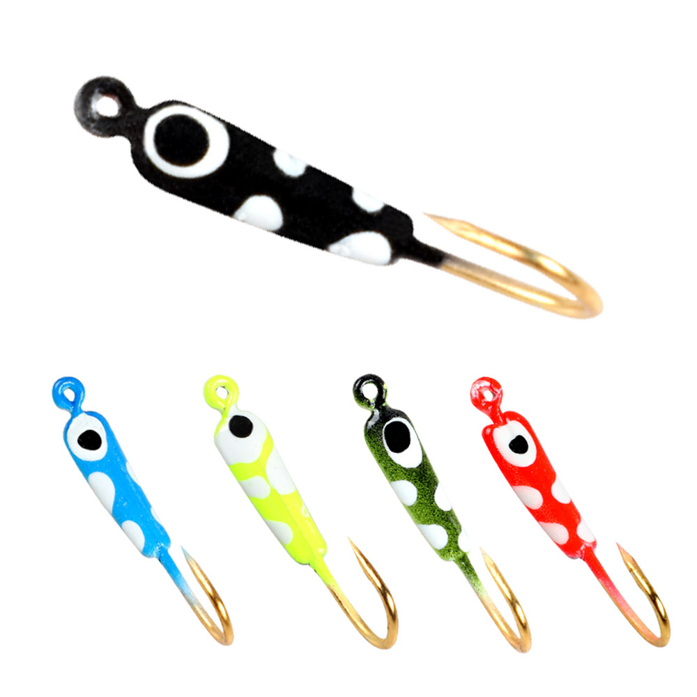 WEIHE 25mm/0.7g Luminous Ice Fishing Hook Mini Lead Fish Hook Root Fishing Hook · Original source photograph · specifications to confirm