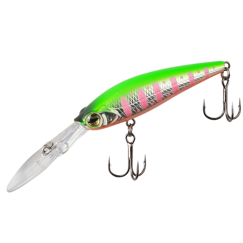 Stainless Steel Long Tongue Mino Live Bait for Bass-Deep Diving Floating Scuba Mandarin Fish Road Fake Bait Long Throw · Original source photograph · specifications to confirm