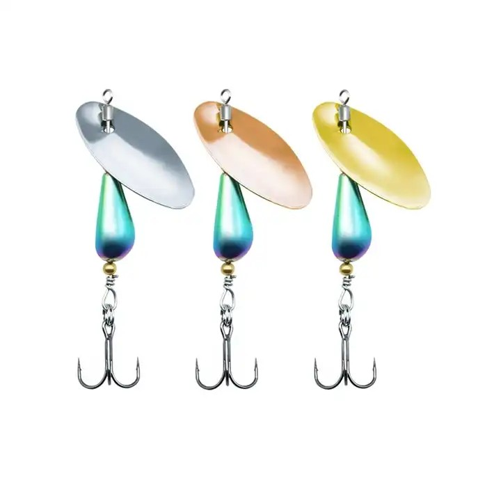 Cheery New 3.5g 7g Flying Sequins Copper Spinnerbait with Origin Treble Hook Metal Jigs Fishing Lure Spoon for Sea Bass Pike · Original source photograph · specifications to confirm