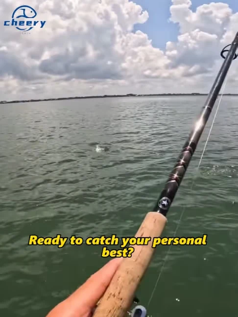 Fishing rod on the water from the original CHEERY tackle video